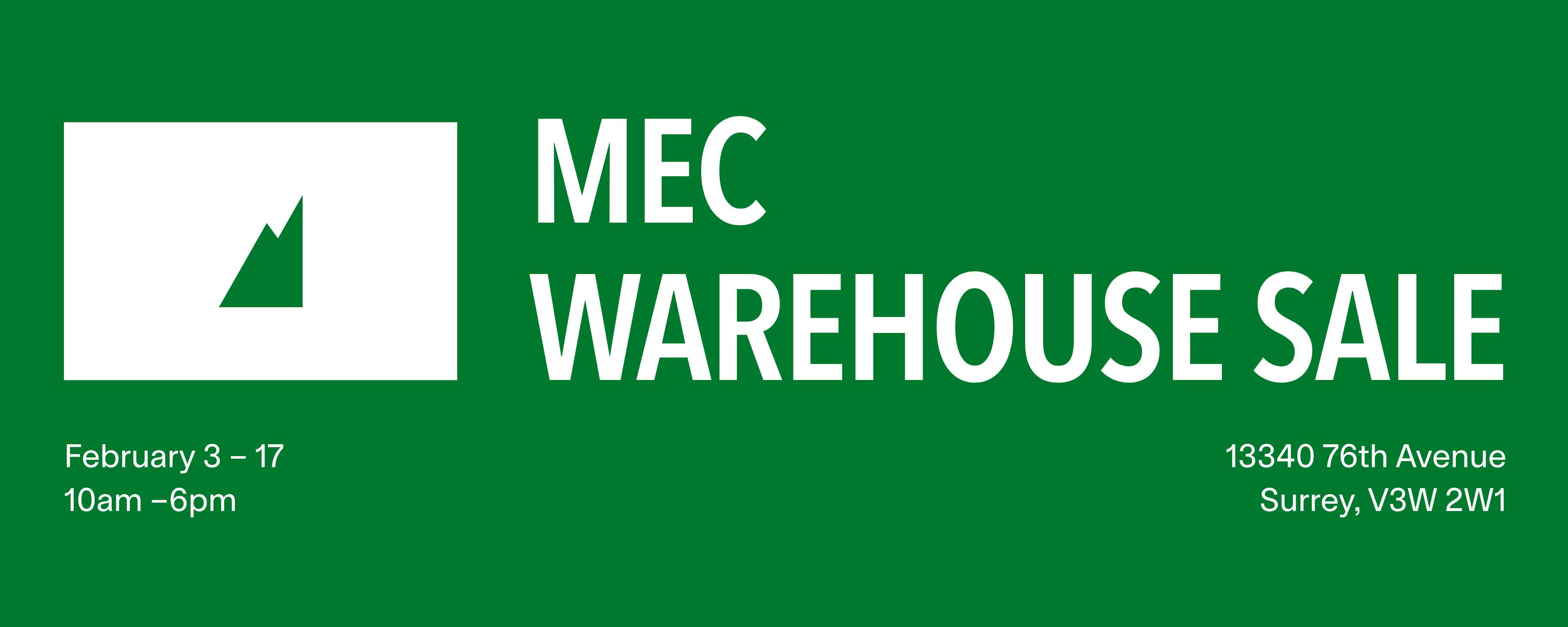 Gear up for adventure at the MEC warehouse sale