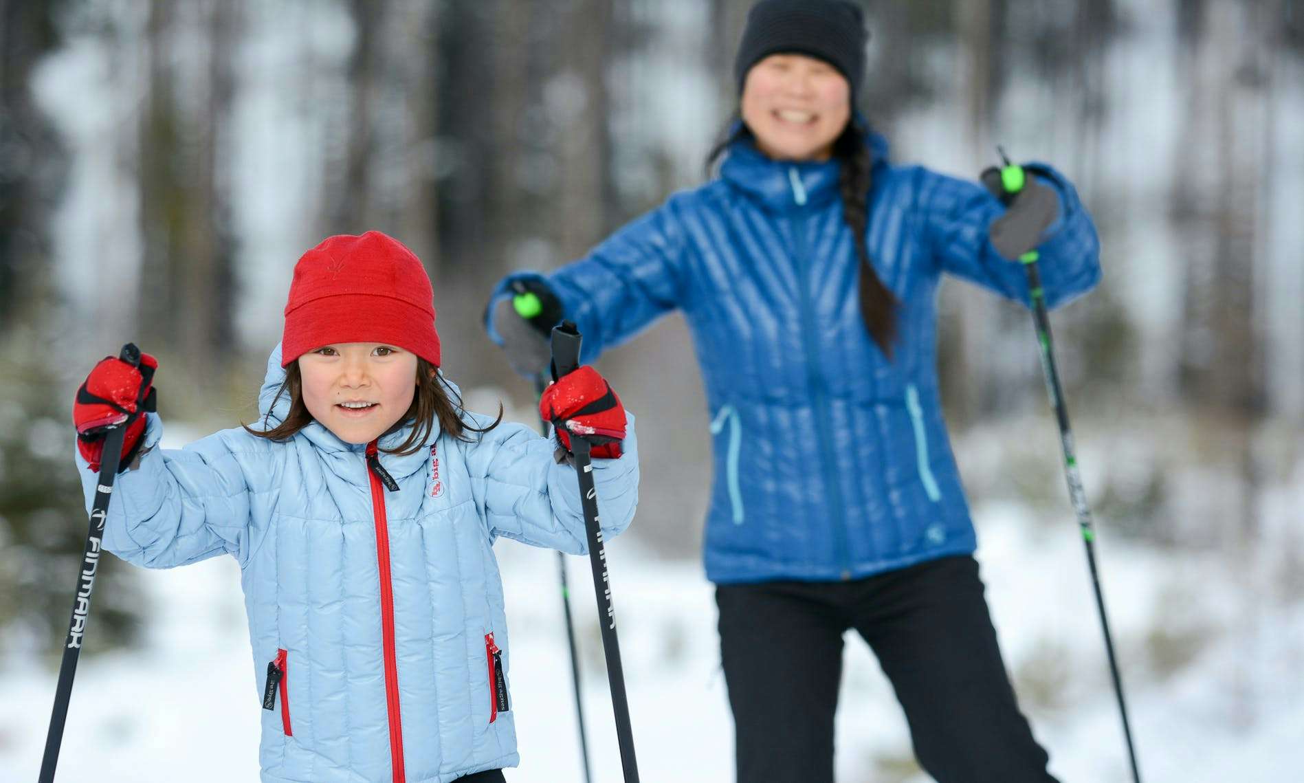 Nordic ski family