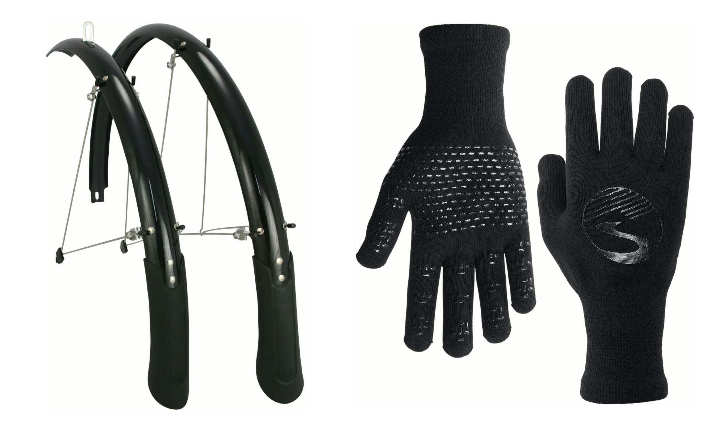 Bike fenders and gloves