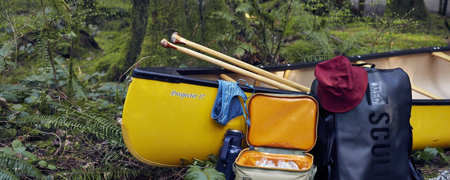Canoe camping or kayak camping checklist