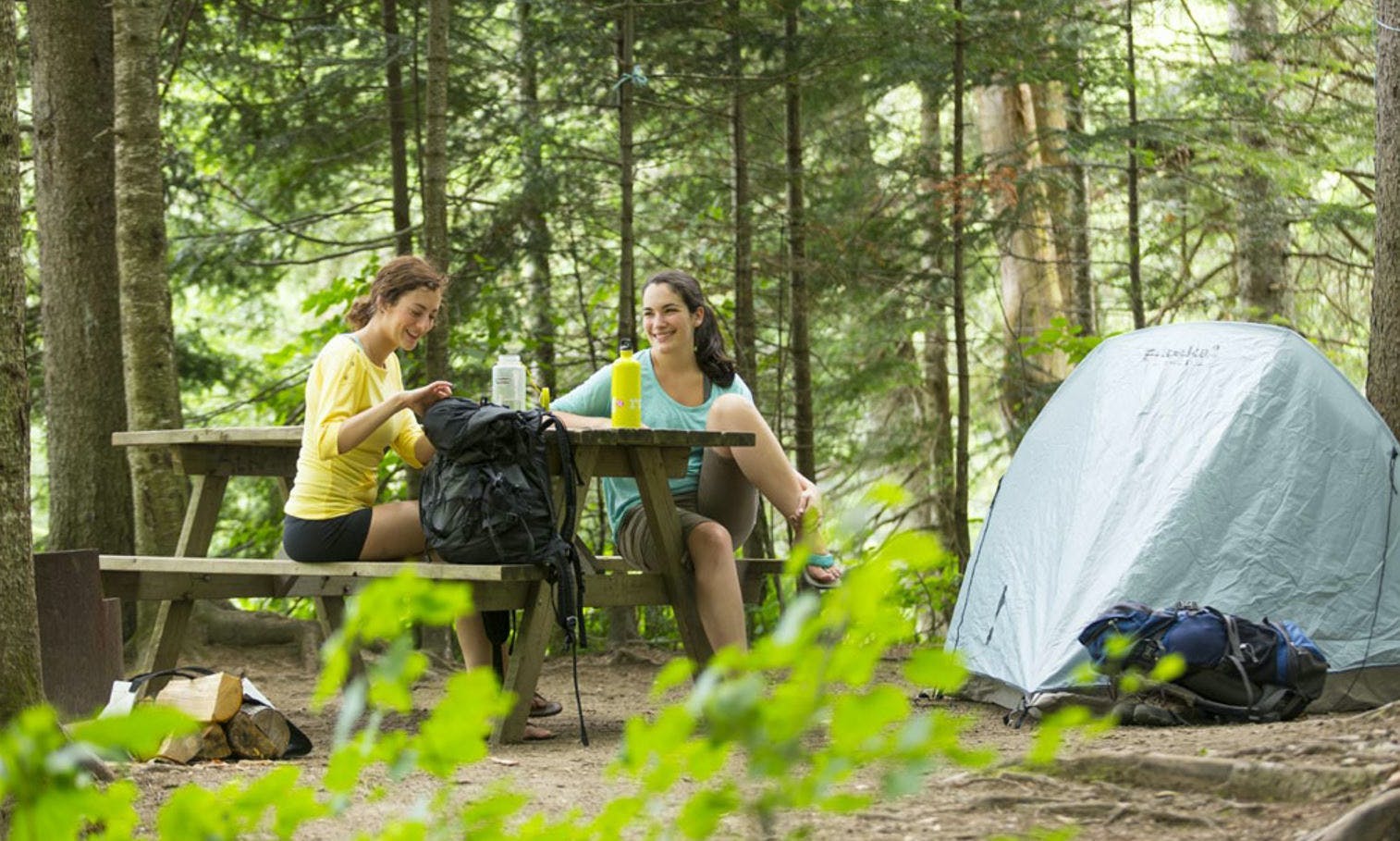 Camping at Hautes-Gorges park in Quebec