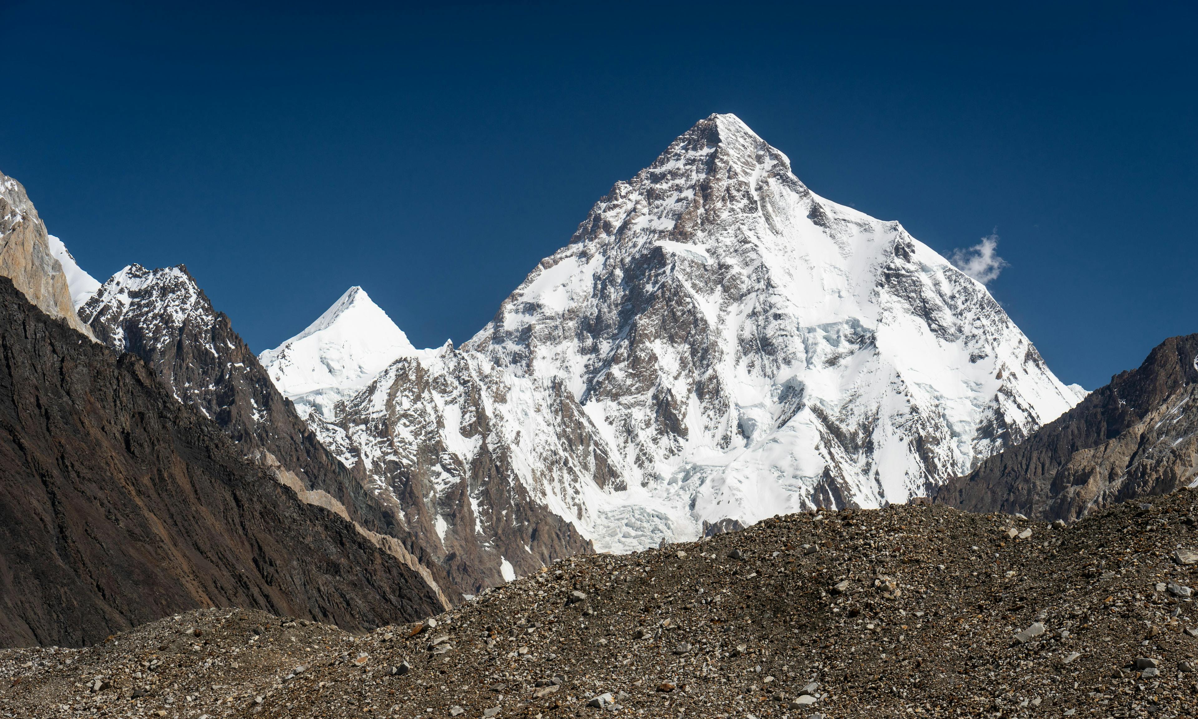 K2 mountain peak, second highest peak in the world, Karakoram range, Pakistan, Asia