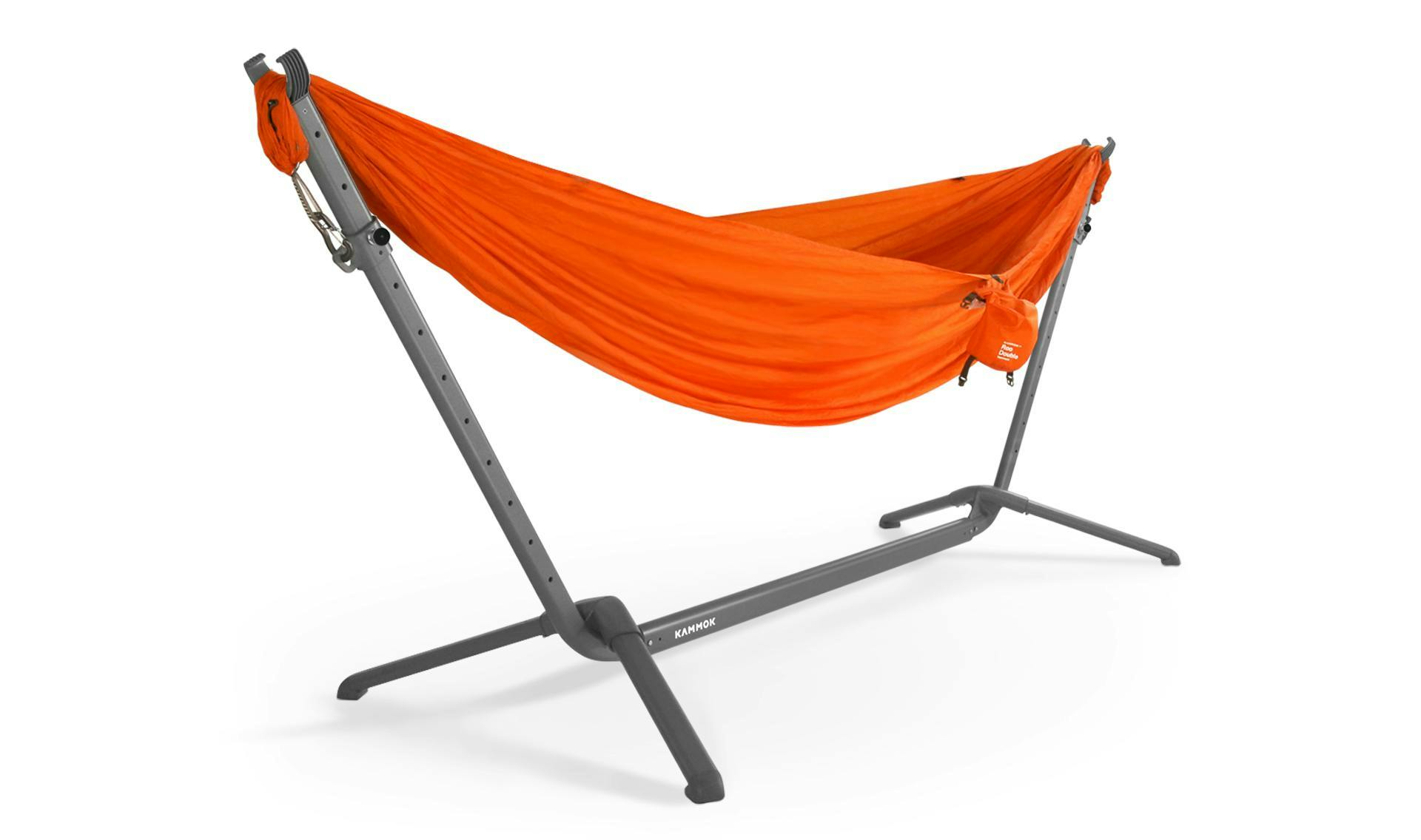 Kammok hammock stand set up to show it with a hammock