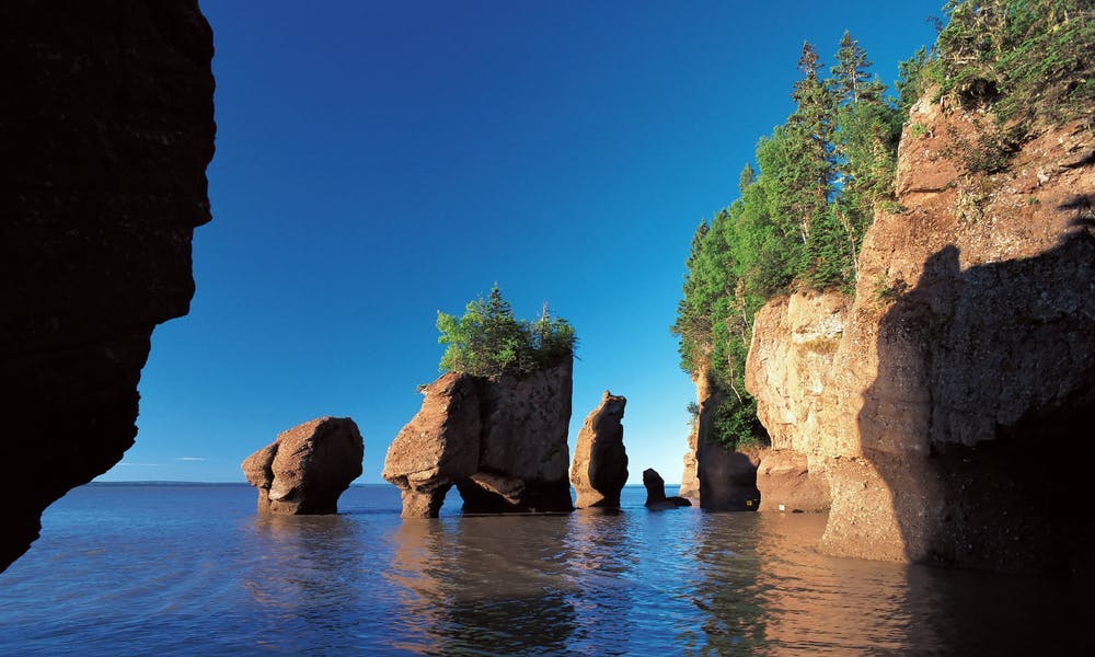 Hopewell Rocks in the Bay of Fundy