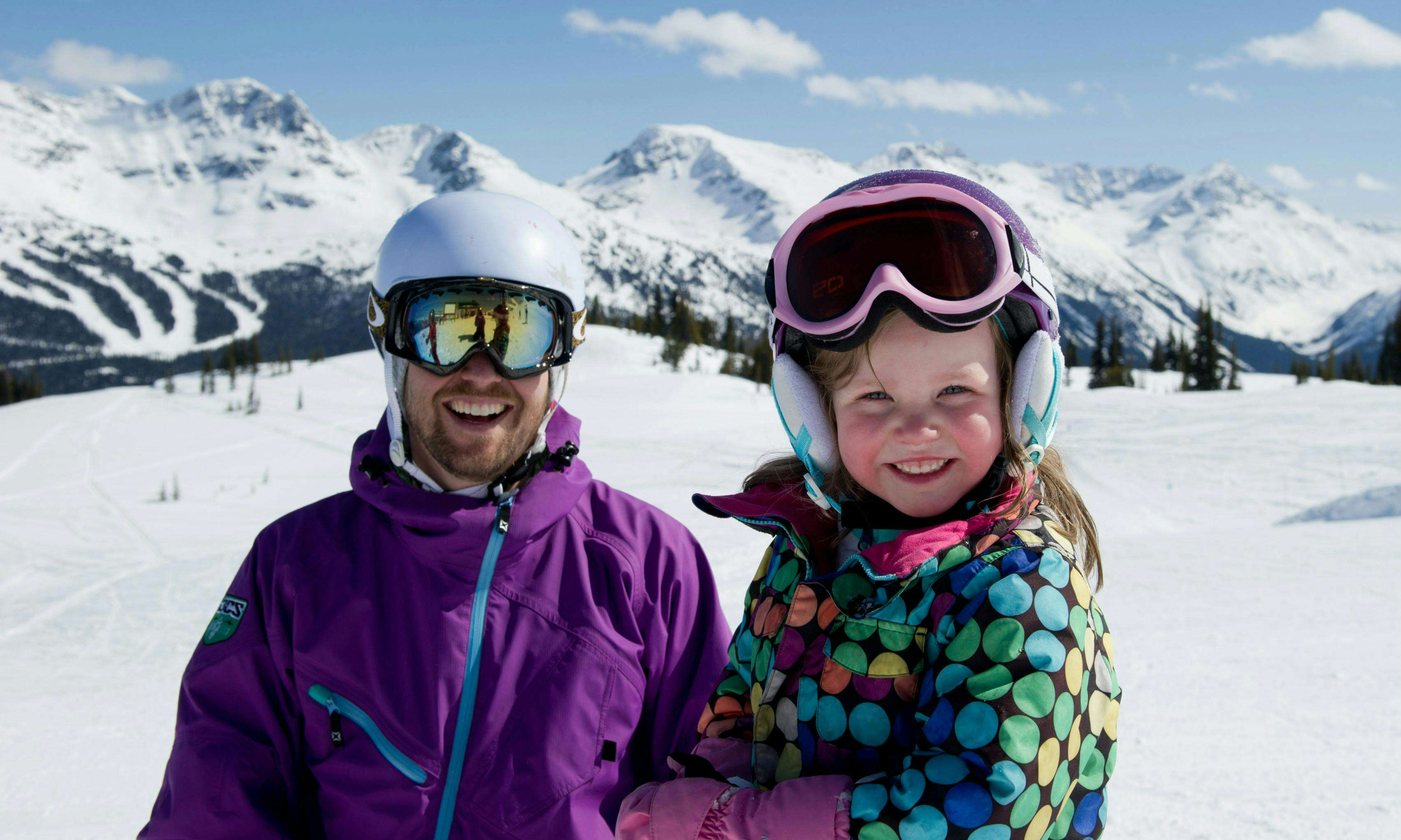 Father and daughter at Whistler
