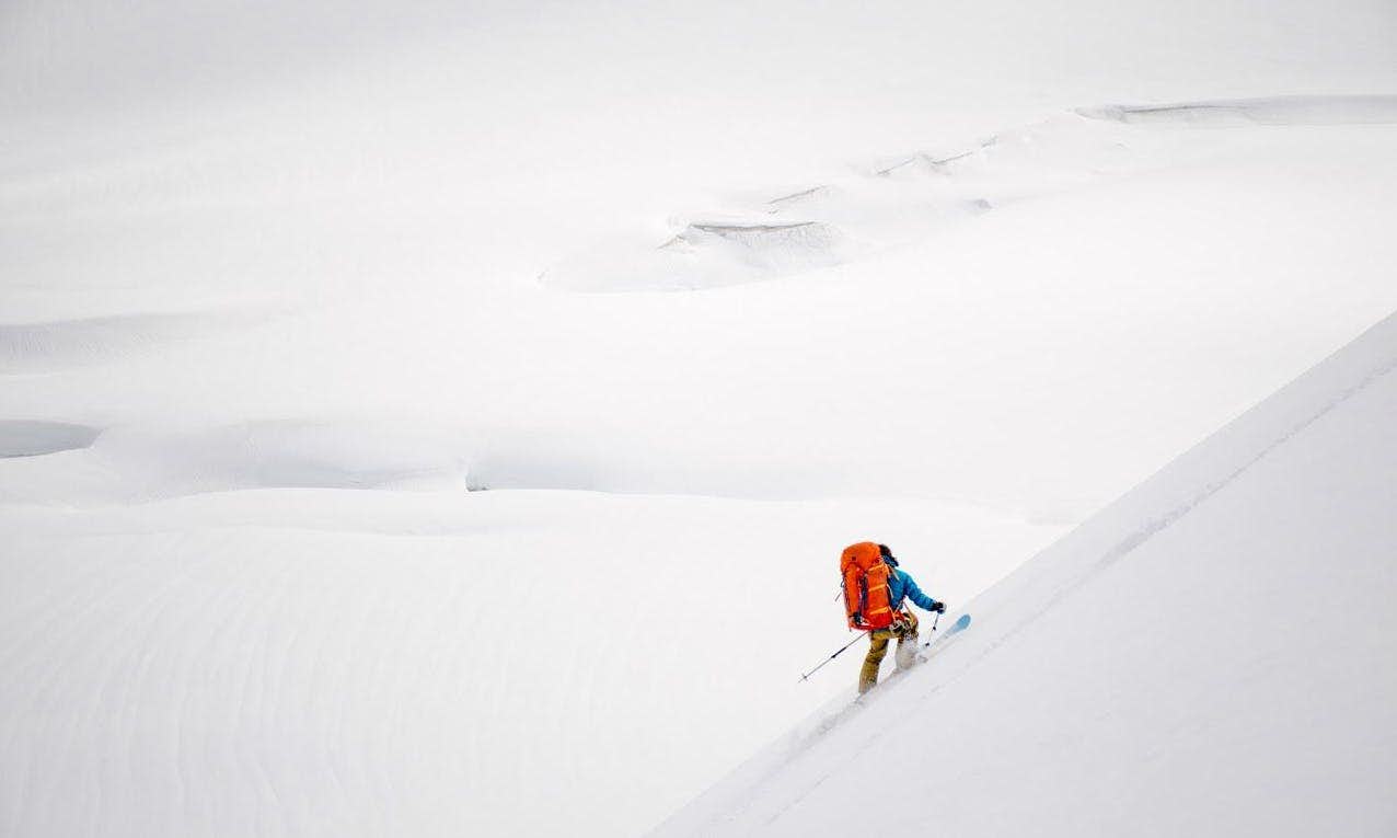 Ski traverse glacier skiing Canadian Selkirks