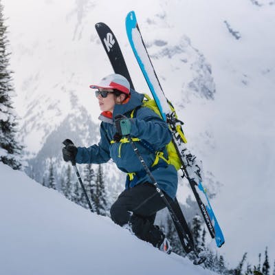 skier on uptrack