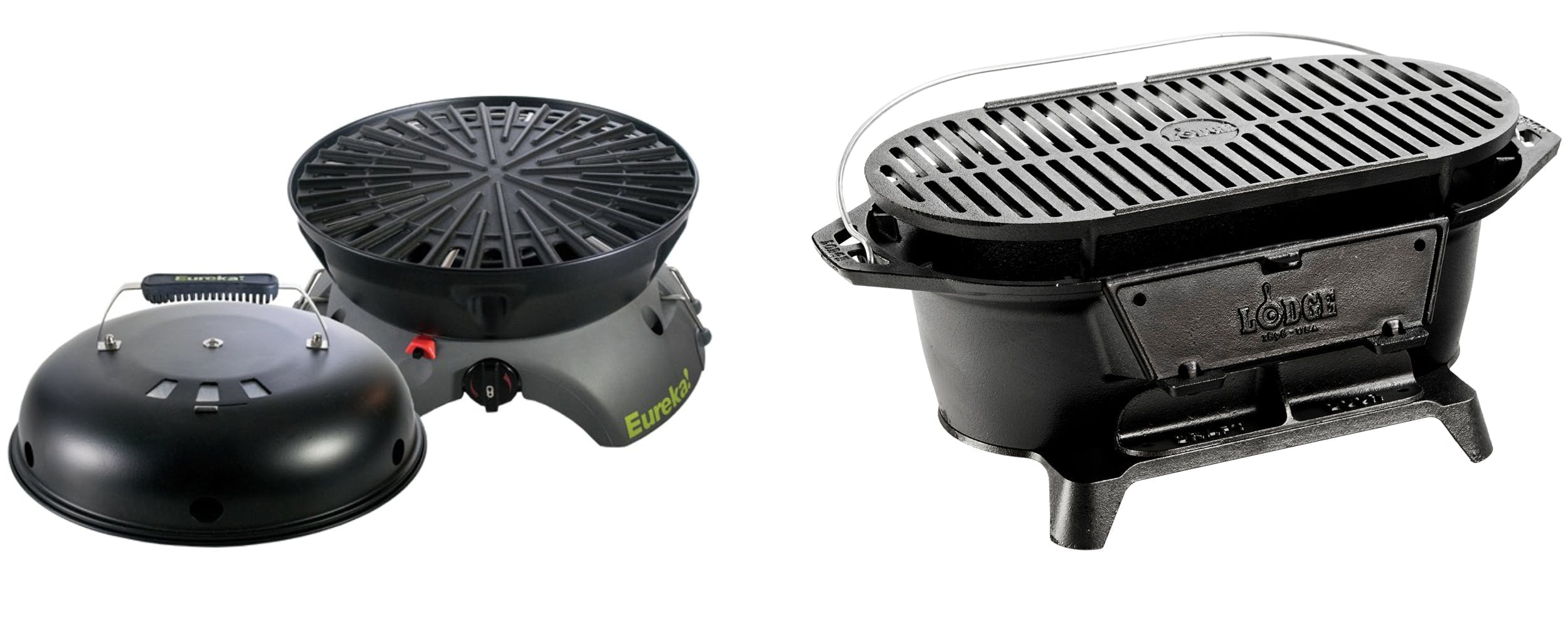 Two types of camping grills