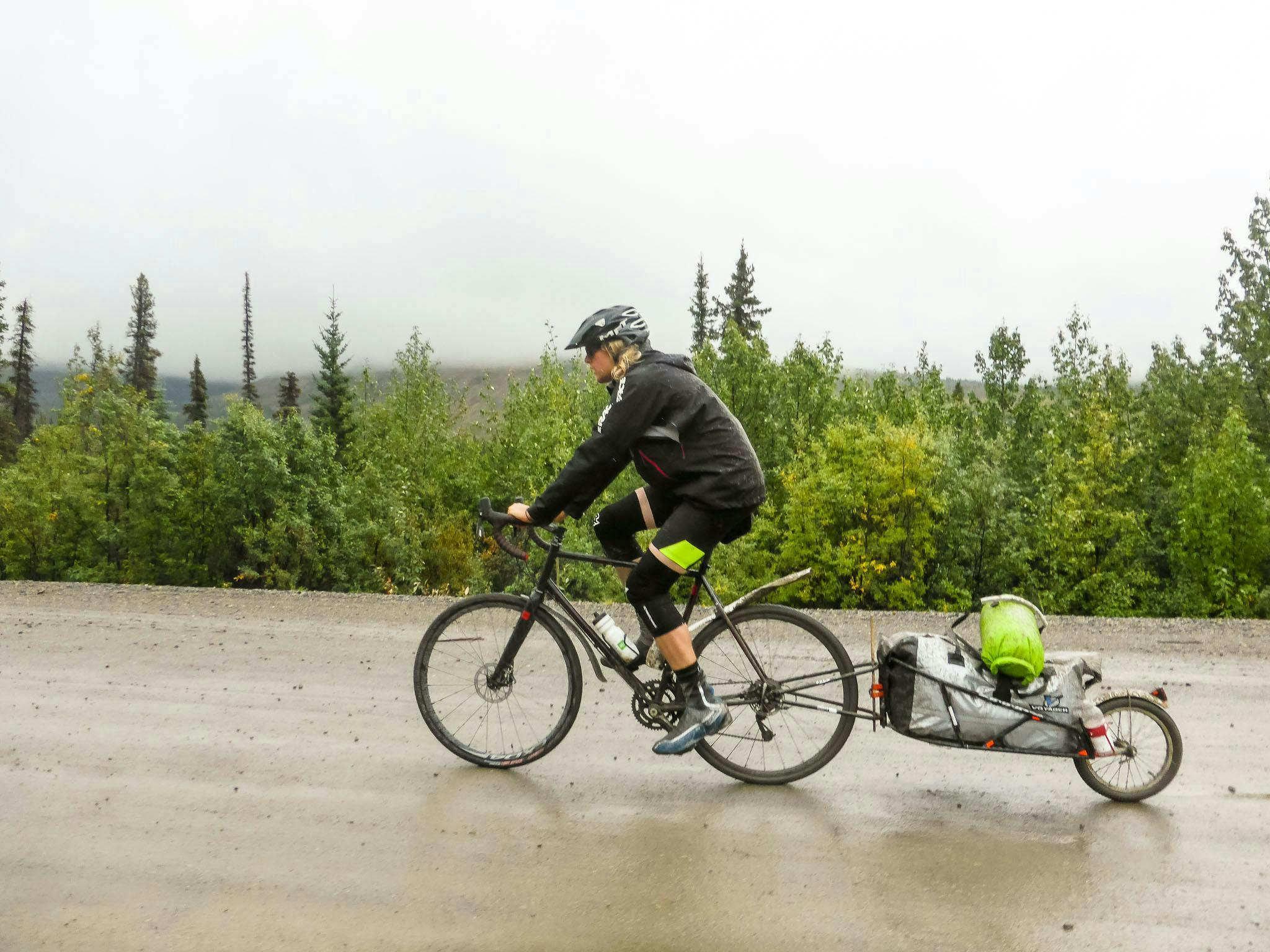 Reuben Krabbe bike touring on the Dempster Highway