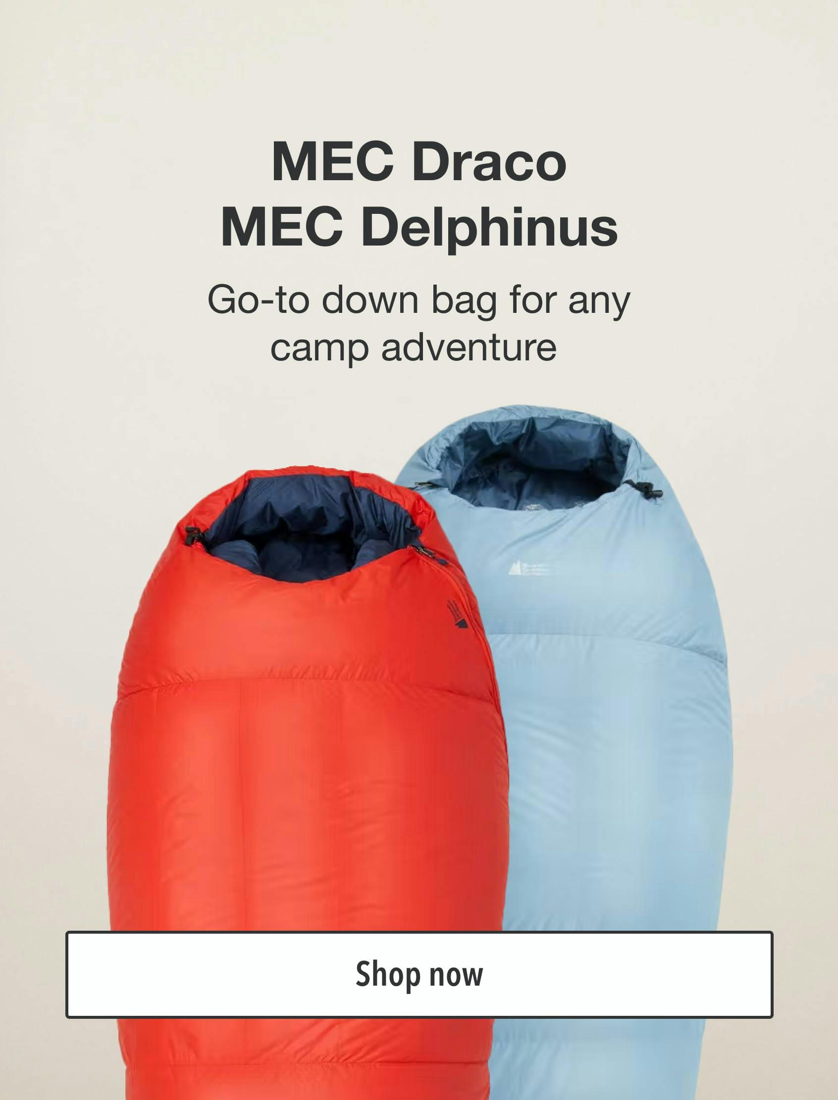 MEC Draco MEC Delphinus. Go-to down bag for any camp adventure