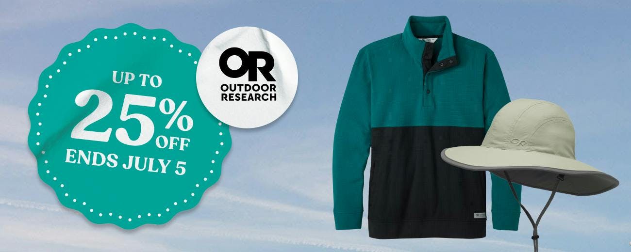 Up to 25% off Outdoor Research