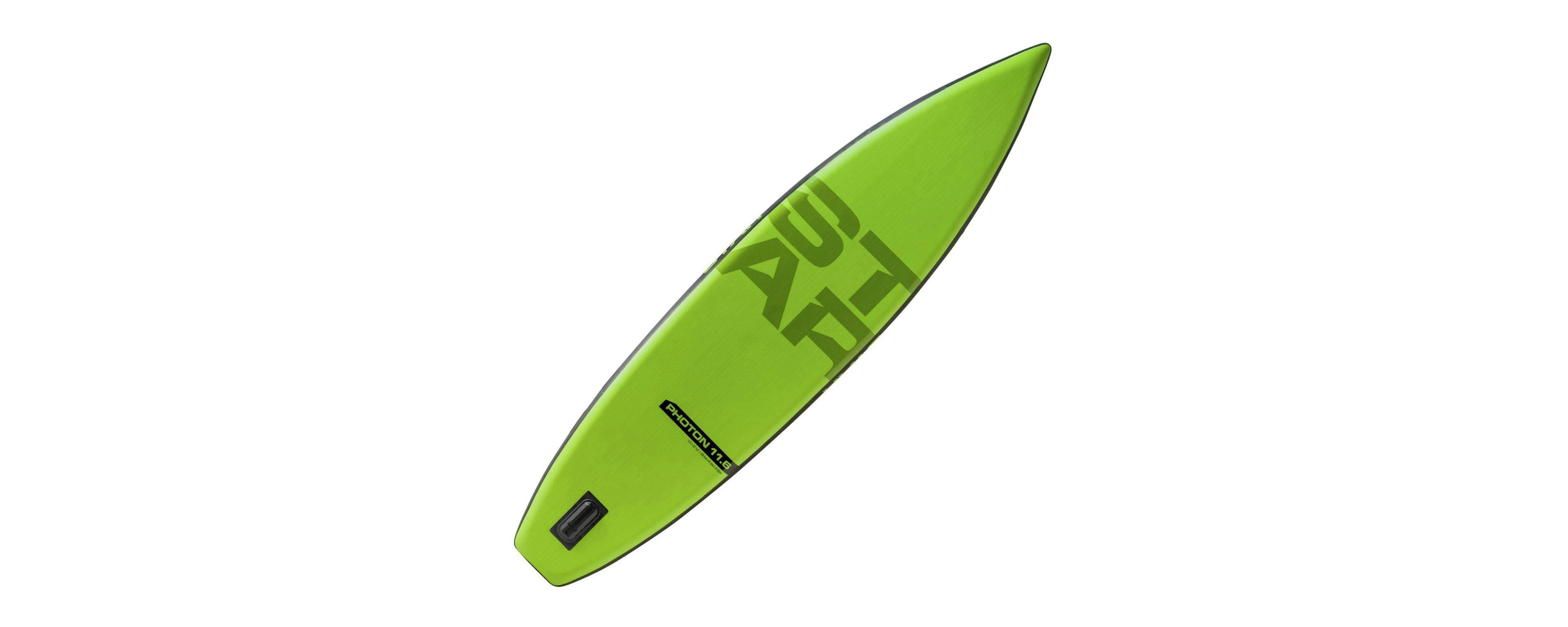NRS paddleboard in lime green
