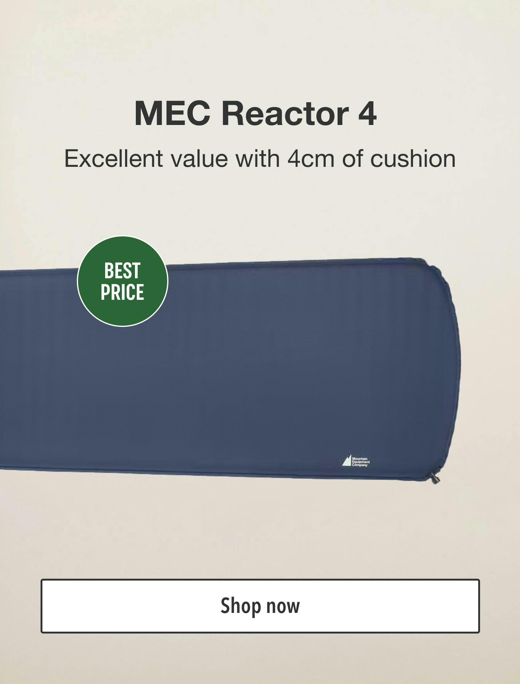 MEC Reactor 4. Excellent value with 4cm of cushion